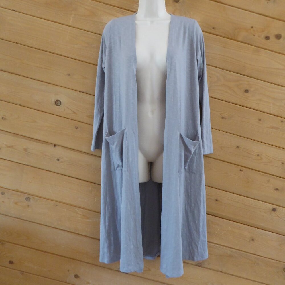 Lularoe Light Gray Sarah Long sleeve Cardigan Size S